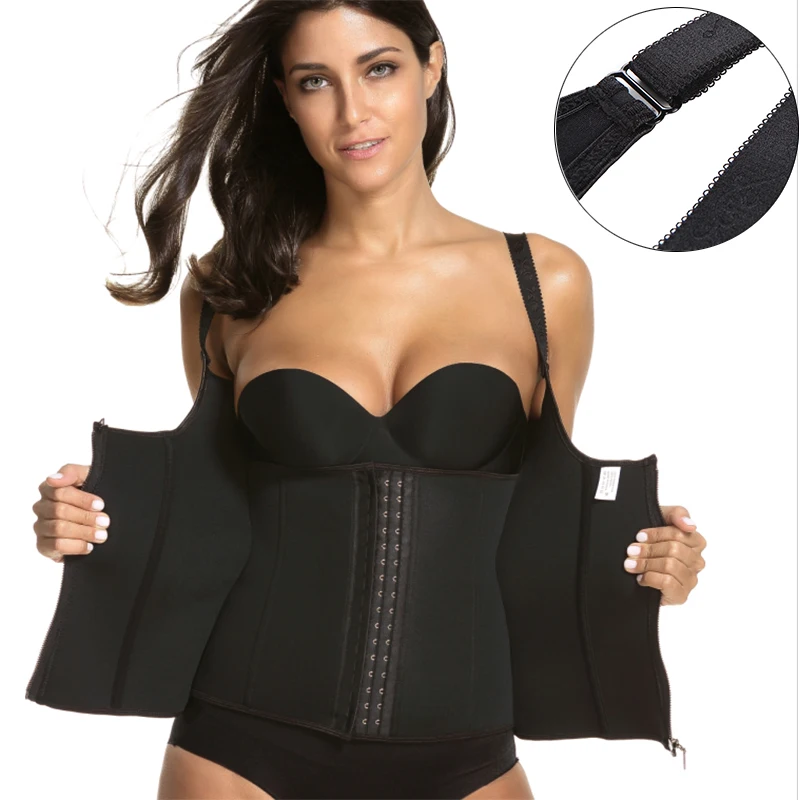 Корсет на талию корсет молнии с пряжкой топ корректирующий женский моделирующий