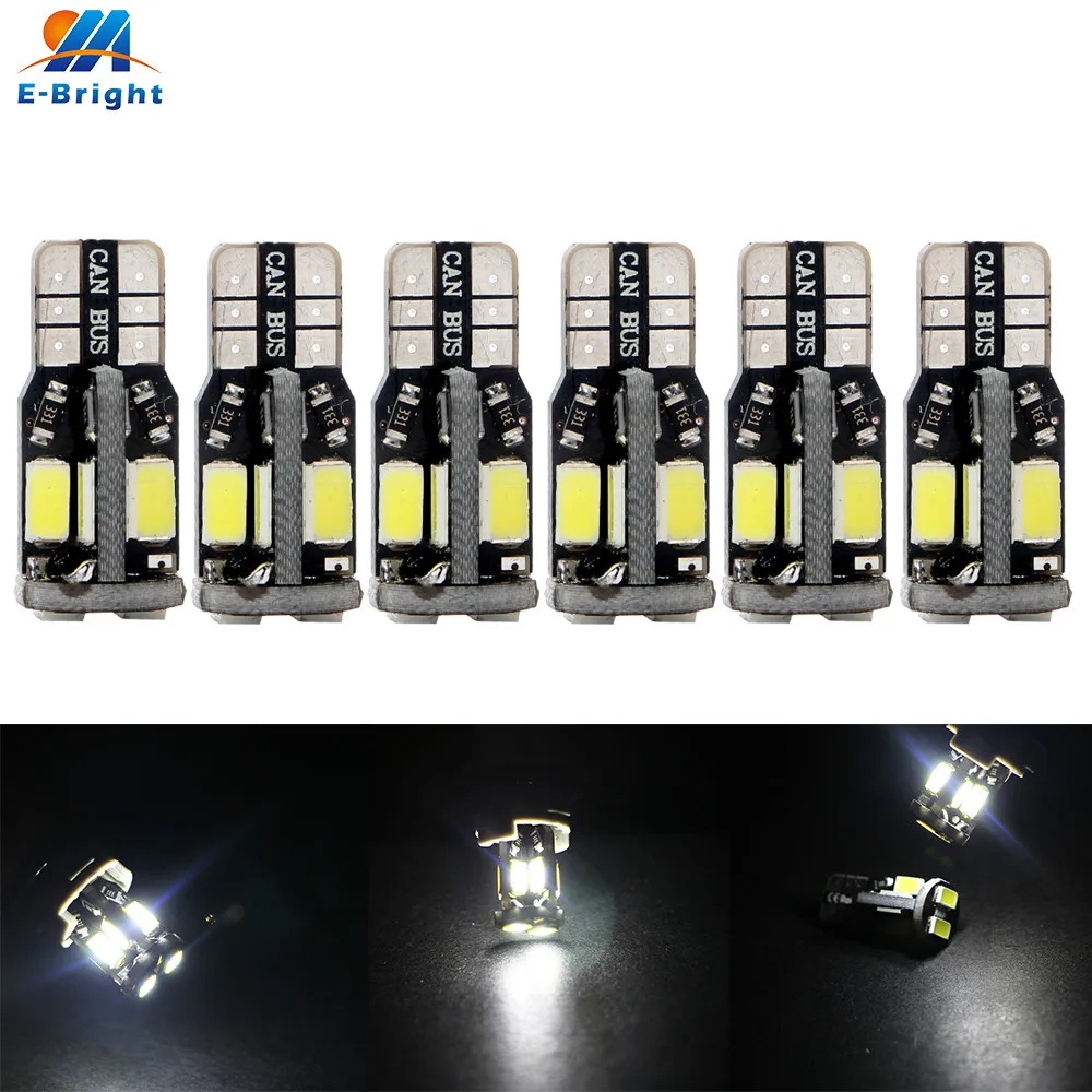 10X Canbus W5W T10 10 led 5630 5730 SMD без ошибок автомобильный габаритный задний фонарь