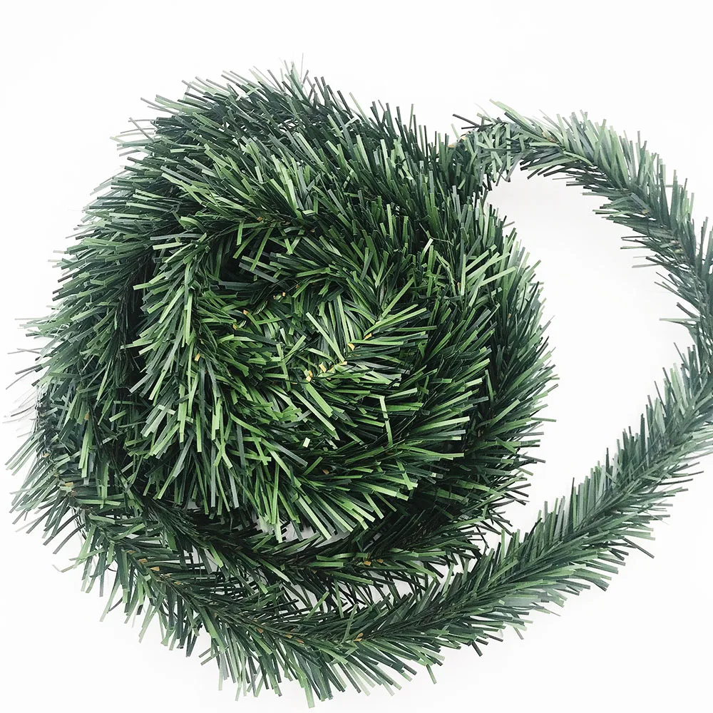 Рождественские украшения из ПВХ Рождественская елка гирлянда ротанга домашняя