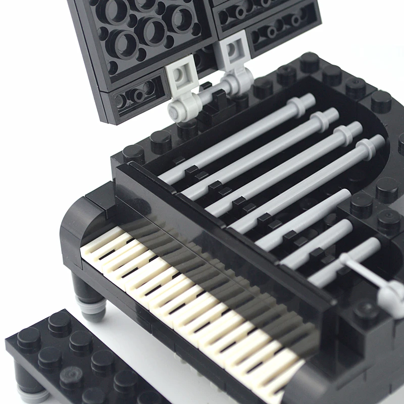 Кубики MOC City аксессуары клавиатура пианино фигурки строительные блоки Сделай Сам