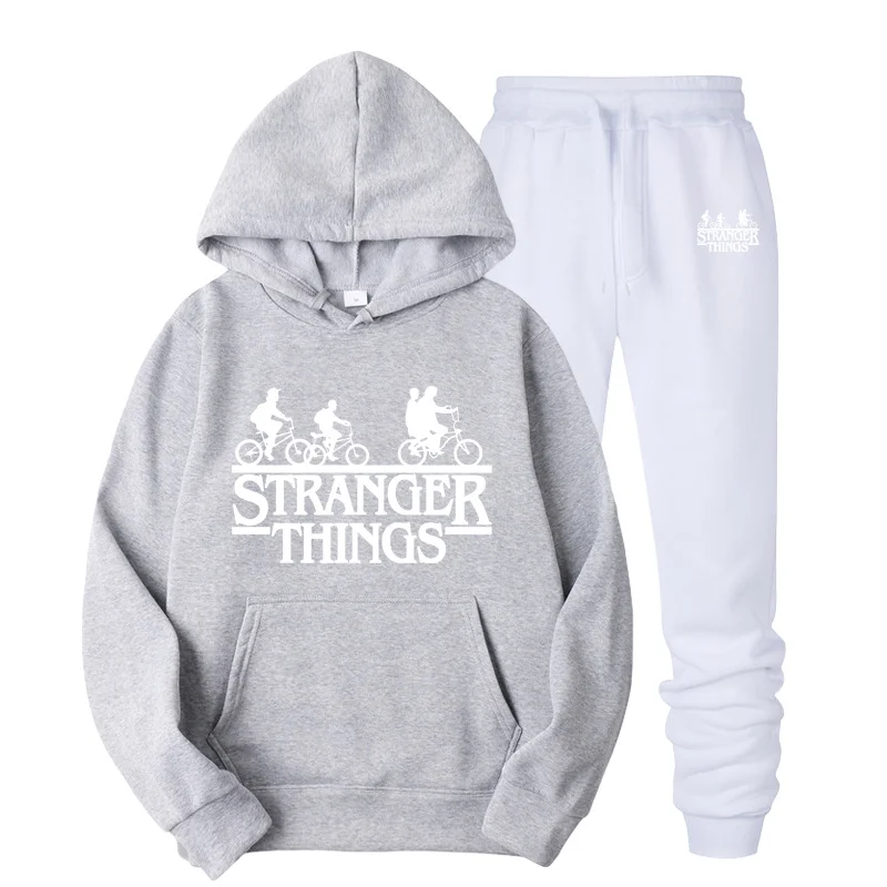 HOWLLOFTY Мужская одежда костюм мужская мода тренд толстовки набор костюмы хит белые