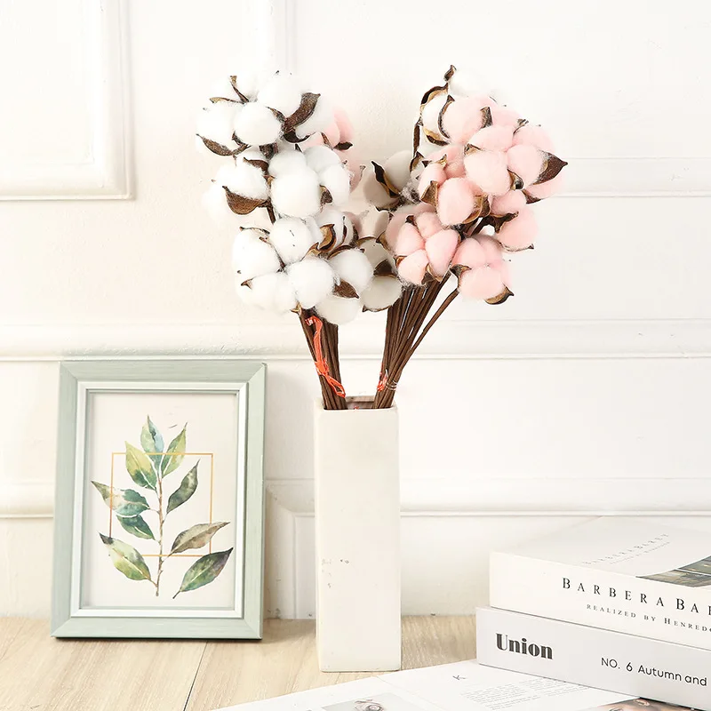 10 листов сушеных хлопковых ветвей искусственный букет DYI натуральное креативное