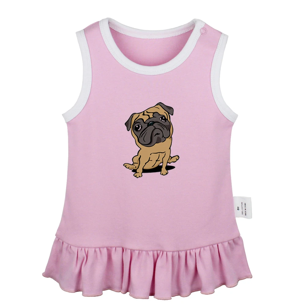 Мультяшный Мопс Собака Ретро Художественная Музыкальная нотация Скрипка