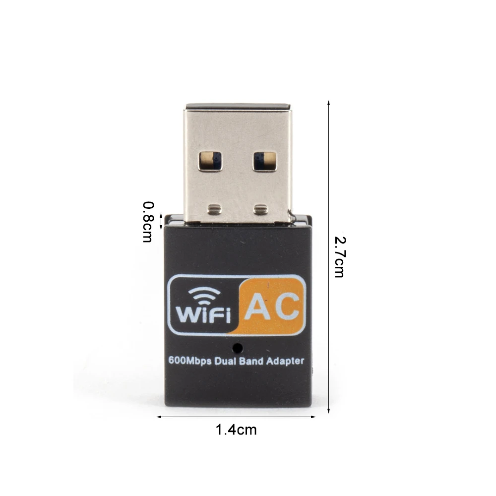 USB WiFi Bluetooth Adapter 600Mbps Dual Band 2.4/5Ghz Wireless External Receiver Mini Dongle for PC/Laptop/Desktop | Компьютеры и офис