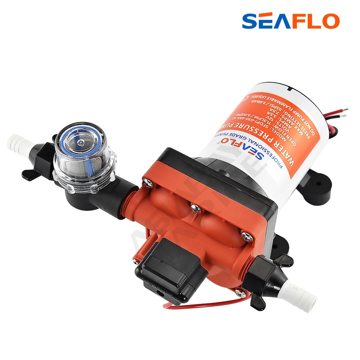 Мембранный Водяной насос SEAFLO 42 Series для 3 0 галлонов/минуту 55PSI 24 В самовсасывающий