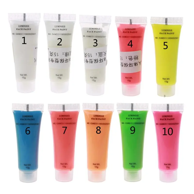 Пигмент для тела 15 г светится в темноте жидкий светящийся пигмент нетоксичный