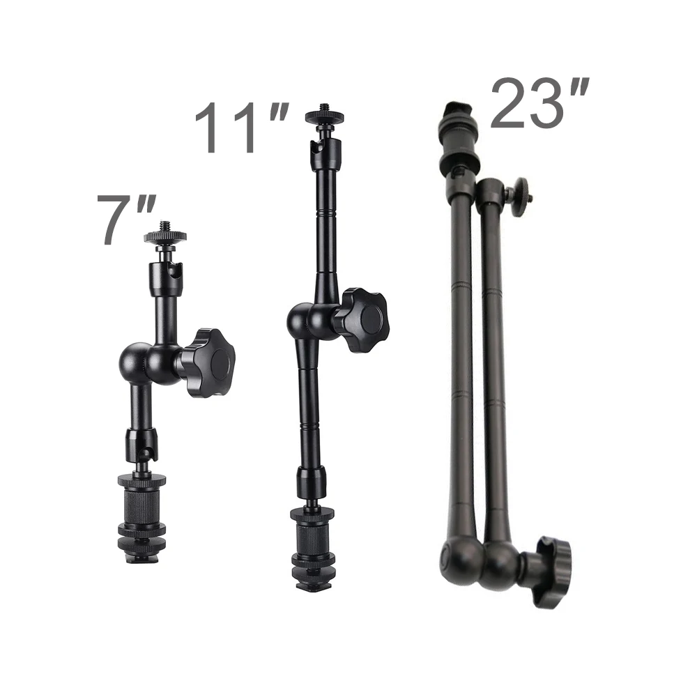 

23Inch 11Inch 7Inch Metal Articulating Magic Arm Super Crab Clamp for Flash LCD Monitor LED Video Light SLR DSLR Camera