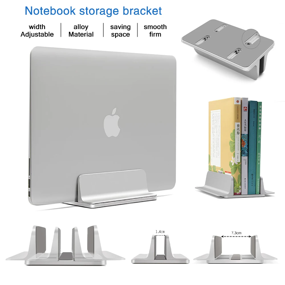 

Alloy Standing Desk Laptop Stand Storage Adjustable Book Tablet Notebook Holder For Macbook Pro Air DELL iPad Laptop Accessories