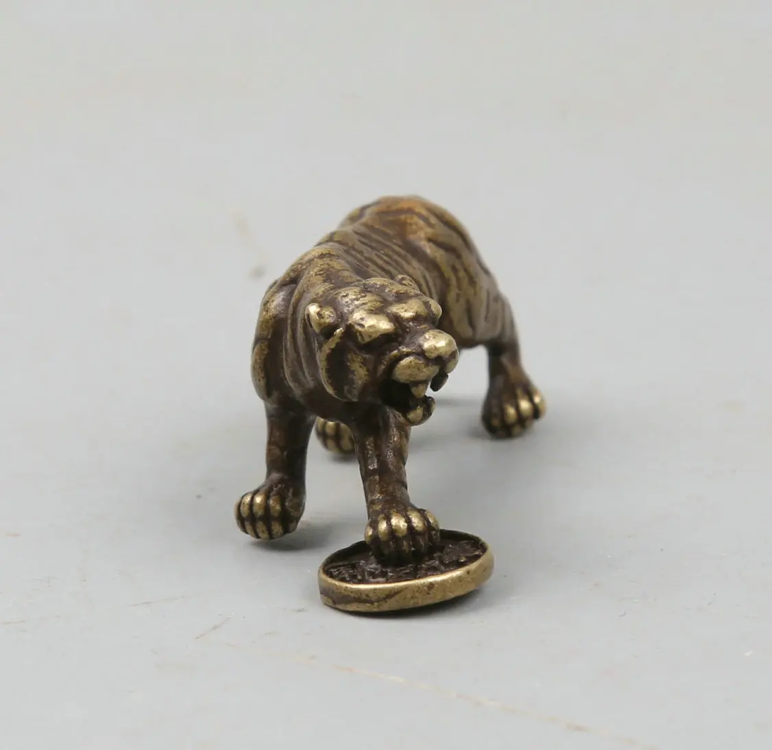 Коллекция редких китайских небольших бронзовых изысканных животных 54 мм/2 1 дюйма