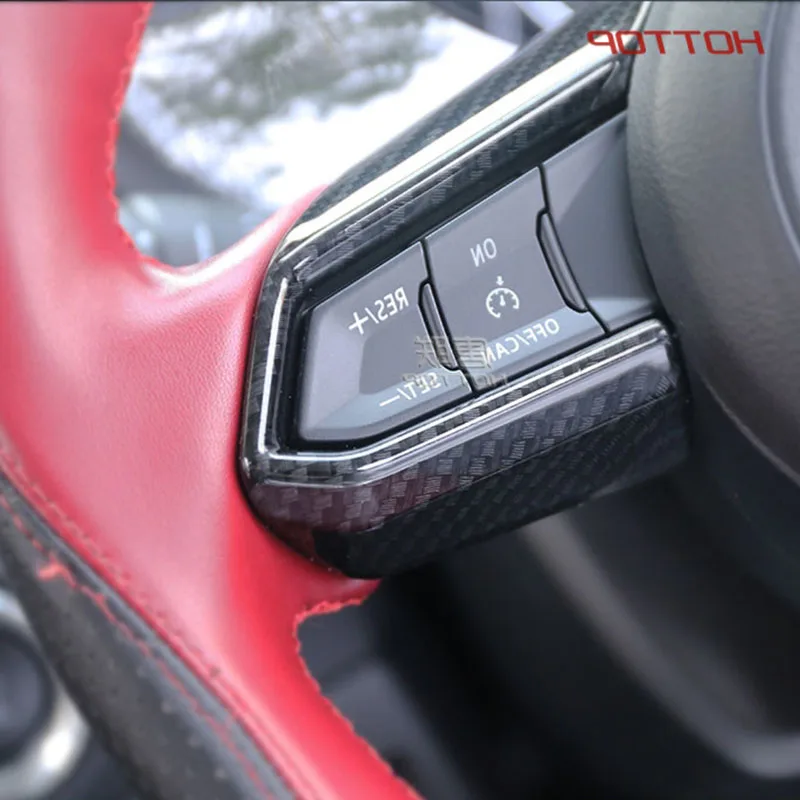 Наклейка на руль из углеродного волокна блестящий чехол для Mazda CX5 2017 2018 хэтчбек