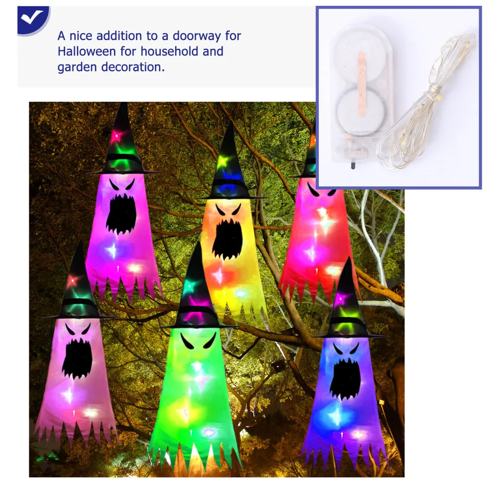 

3Pcs Luminous Ghost Pendants Props Decorative Hanging Ghost Ornaments