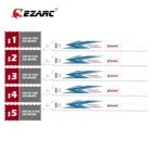 Сабельная пила EZARC, биметаллическая сабельная пила из кобальта для разрушения дерева и металла, 8 + 10tpi, 5 шт. в упаковке