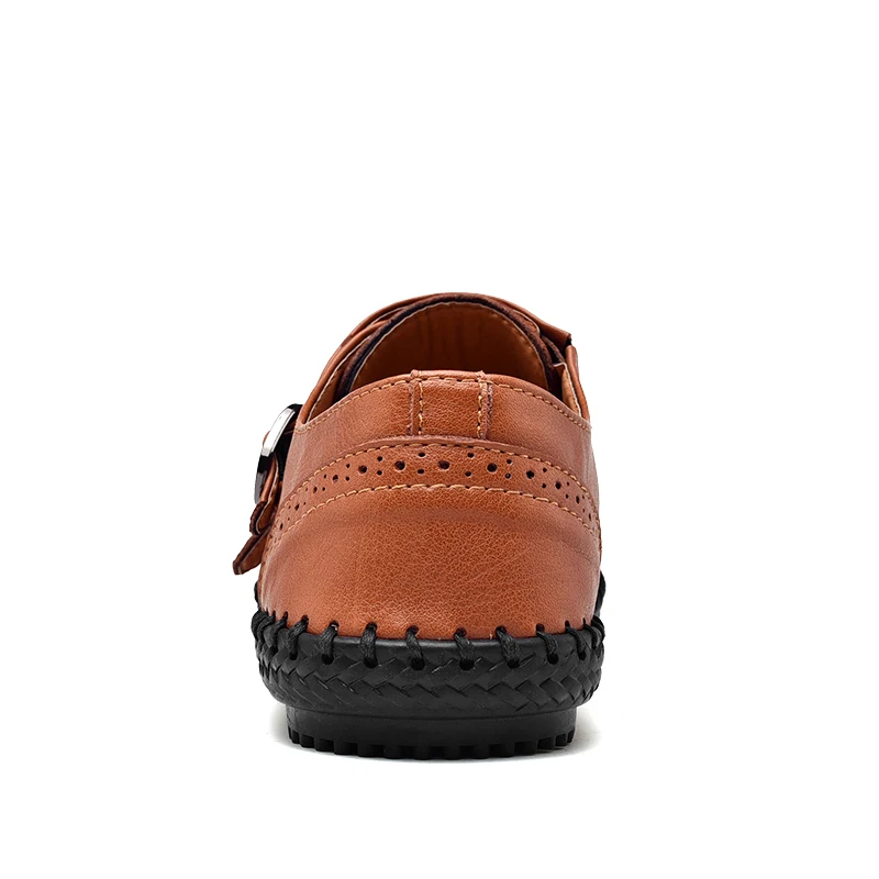 JUNJARM New Men Loafers Quality Leather Casual Shoes Comfortable Moccasins Autumn Outdoor Breathable Flats 48 | Обувь