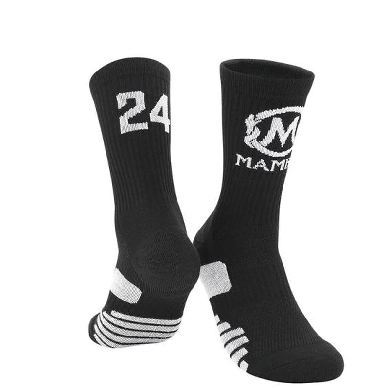 Баскетбольные Носки мужские черные Mamba памятные спортивные носки белые