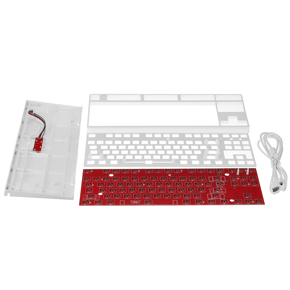 

16.8 Million RGB Hot Swap Programmable Wired Replacable MX Gateron Switches Mechanical keyboard DIY kit PCB Mounting Plate Case