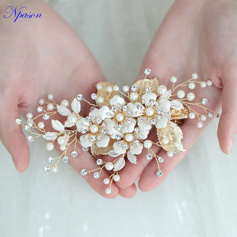 Свадебные аксессуары для волос Золотая расческа свадебные головные уборы