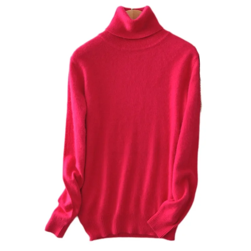 Sparsil Women Winter Warm Turtleneck Cashmere Sweater Women's Plus Size Knitted Wool Sweaters Lady Casual Pullovers Female Tops | Женская