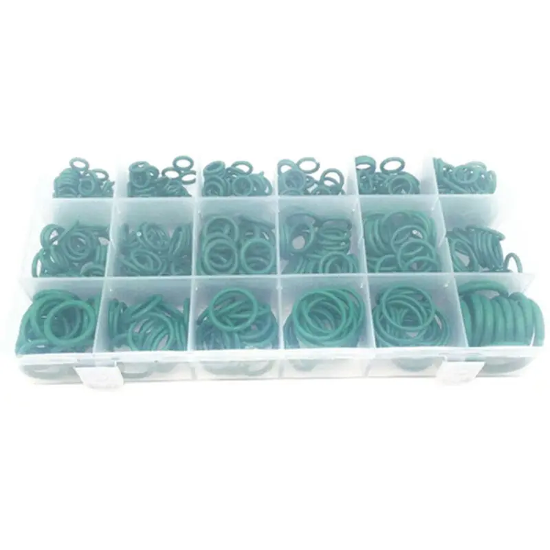 

Rubber O-Ring 530 Pcs Auto Tool Green Kit Washer Seal A/C System Automotive