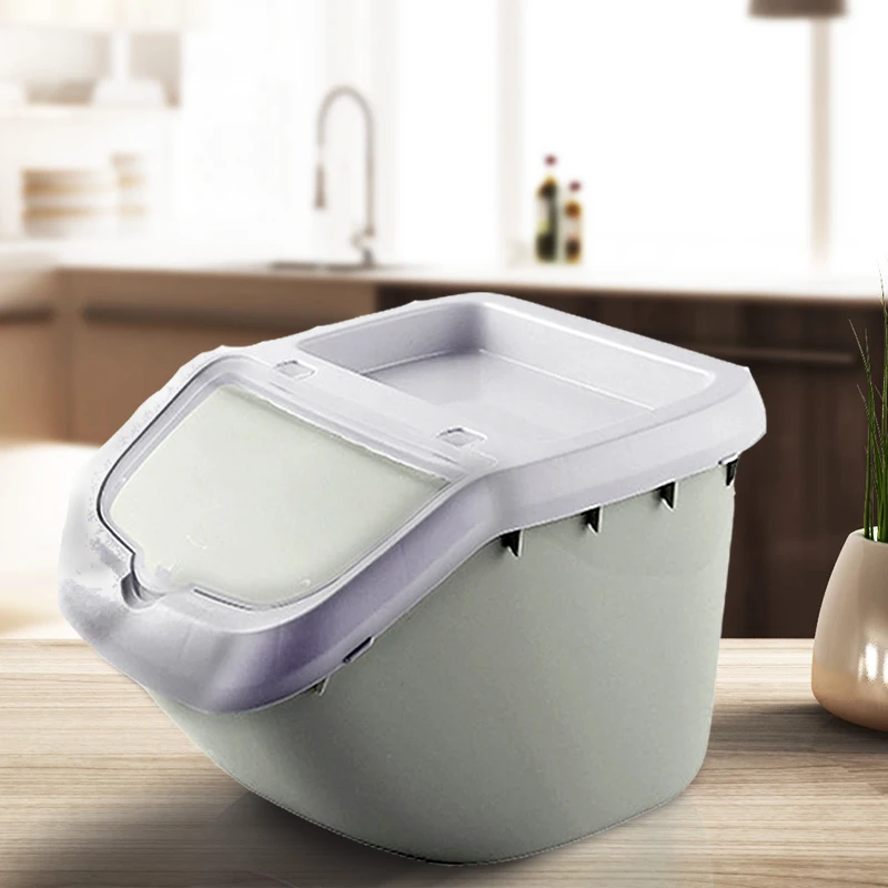 

S&M Size High Quality Plastics Pet Food Storage Bucket Large Exposure Fashion Modelling Cat Litter Or Dog Food Save Box