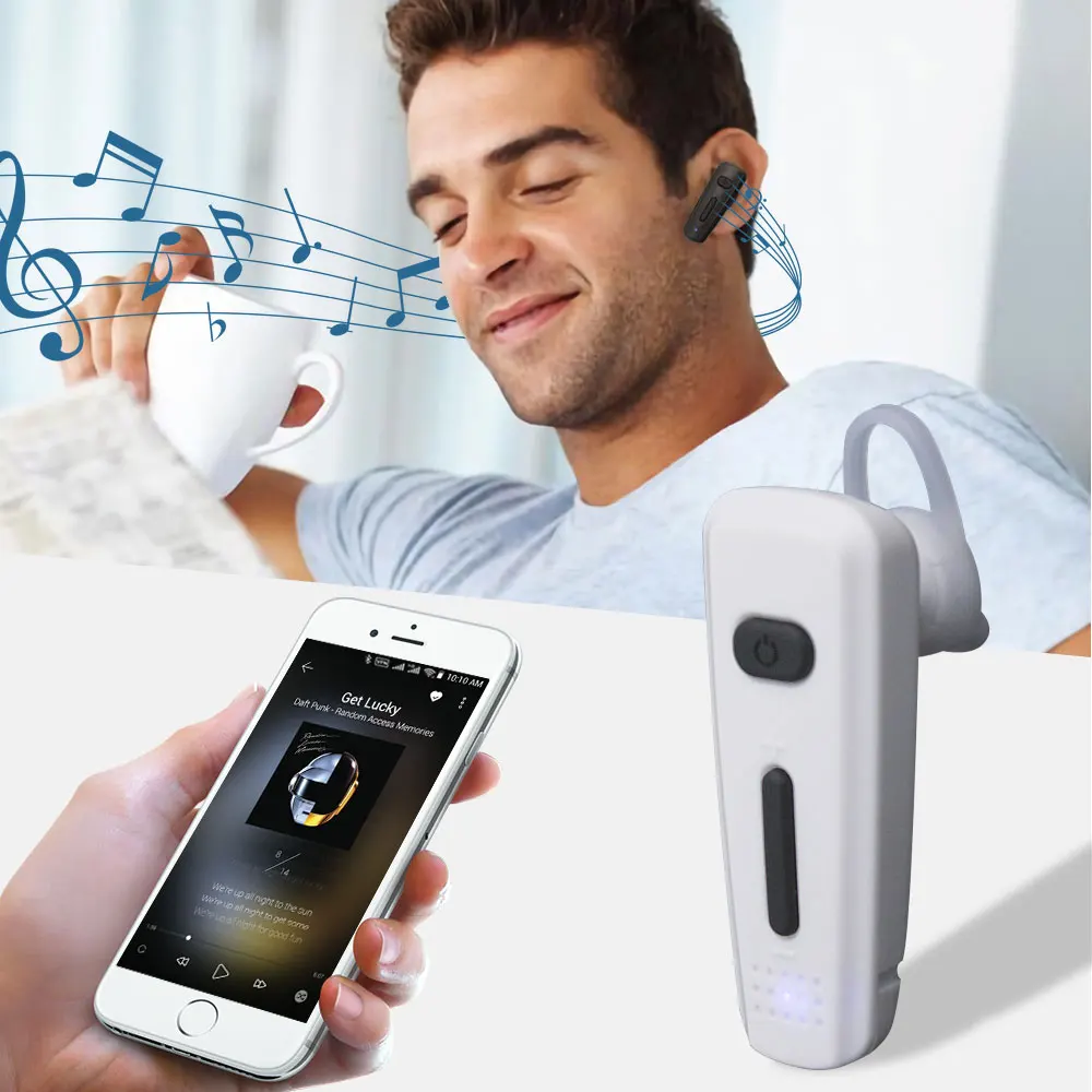 Новинка 2019 Беспроводная Bluetooth гарнитура с микрофоном Zello Ptt для Android мобильный