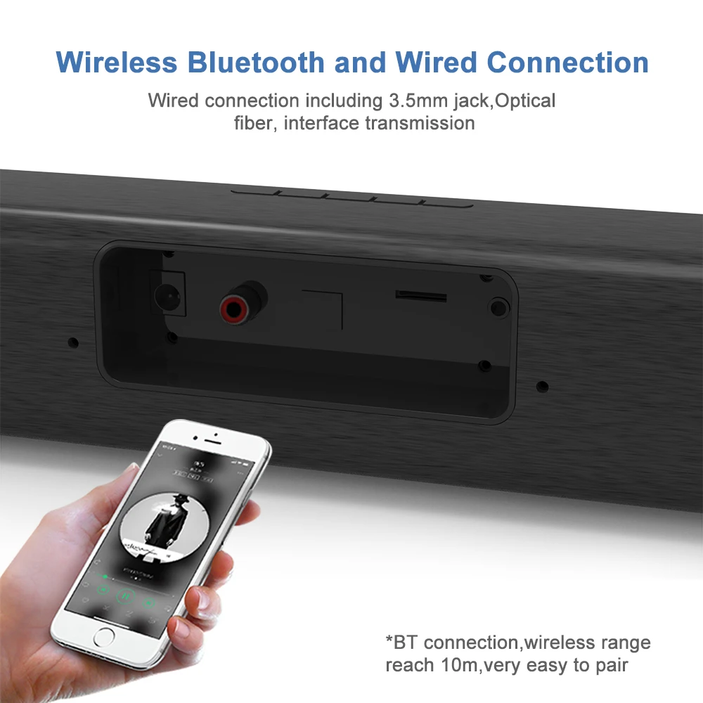 Беспроводная Bluetooth Колонка SC18 50 Вт стерео Саундбар с супербасами 9D ТВ ПК мощный