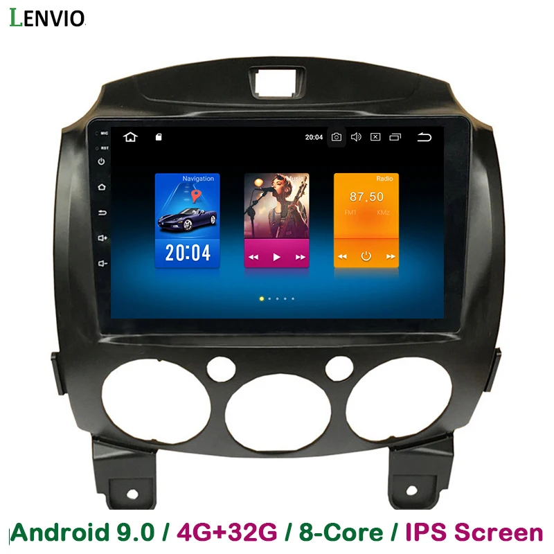 Автомобильный мультимедийный проигрыватель Lenvio IPS 4 Гб ОЗУ 32 ПЗУ Восьмиядерный
