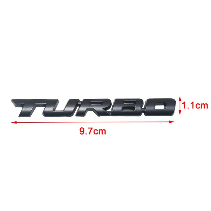 

1 Pcs Turbocharged Metal Car Body 3D Sticker Car Decoration Sticker Automotive Exterior Auto Parts TURBO Letter Stickers