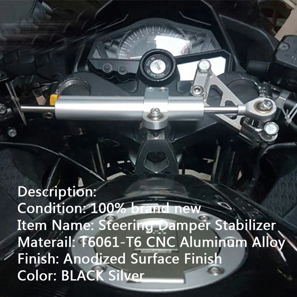 CNC мотоцикл демпфер руля стабилизации Кронштейн монтажный держатель комплект