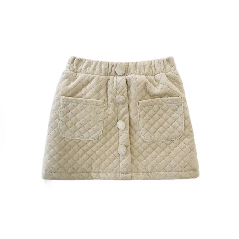 

Girls Plaid Skirts 2020 Winter New Korean Girls Foreign Style Three-Dimensional Thick A-Line Skirt