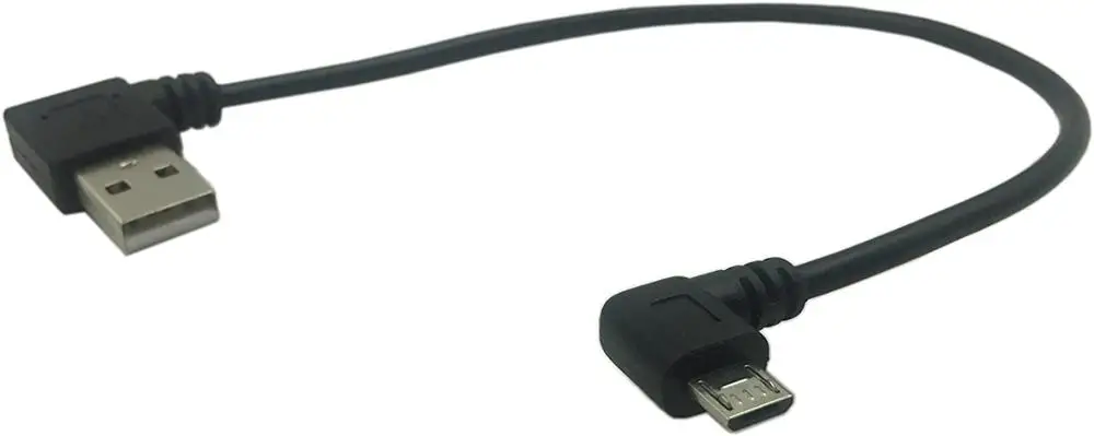 2 шт 25 см левый и правый угол микро USB 5 Pin папа к 0 тип А Мужской синхронизации