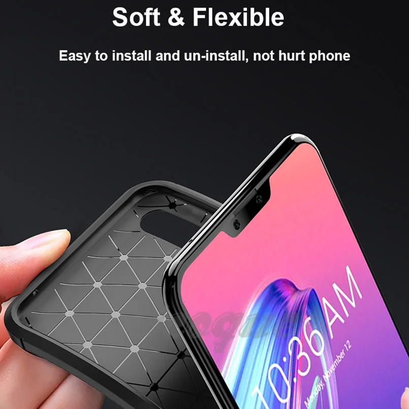 Роскошный карбоновый чехол для Asus Zenfone Max Shot Zb634KL телефона из ТПУ силиконовый Plus M2