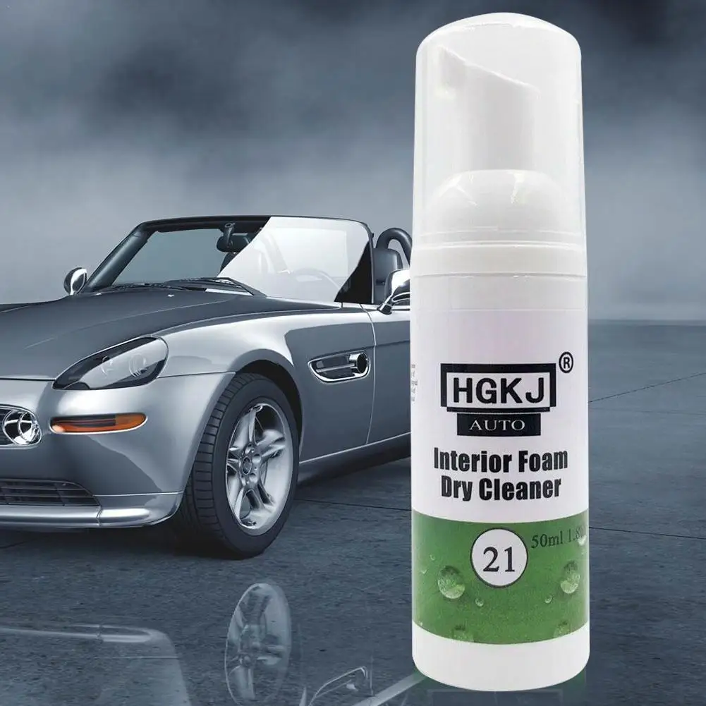 

HGKJ-21-50ML Car Interior Leather Cleaning Foam Dry Cleaning Leather Agent Care Interior Cleaner Automobile Car Supplies W8N9