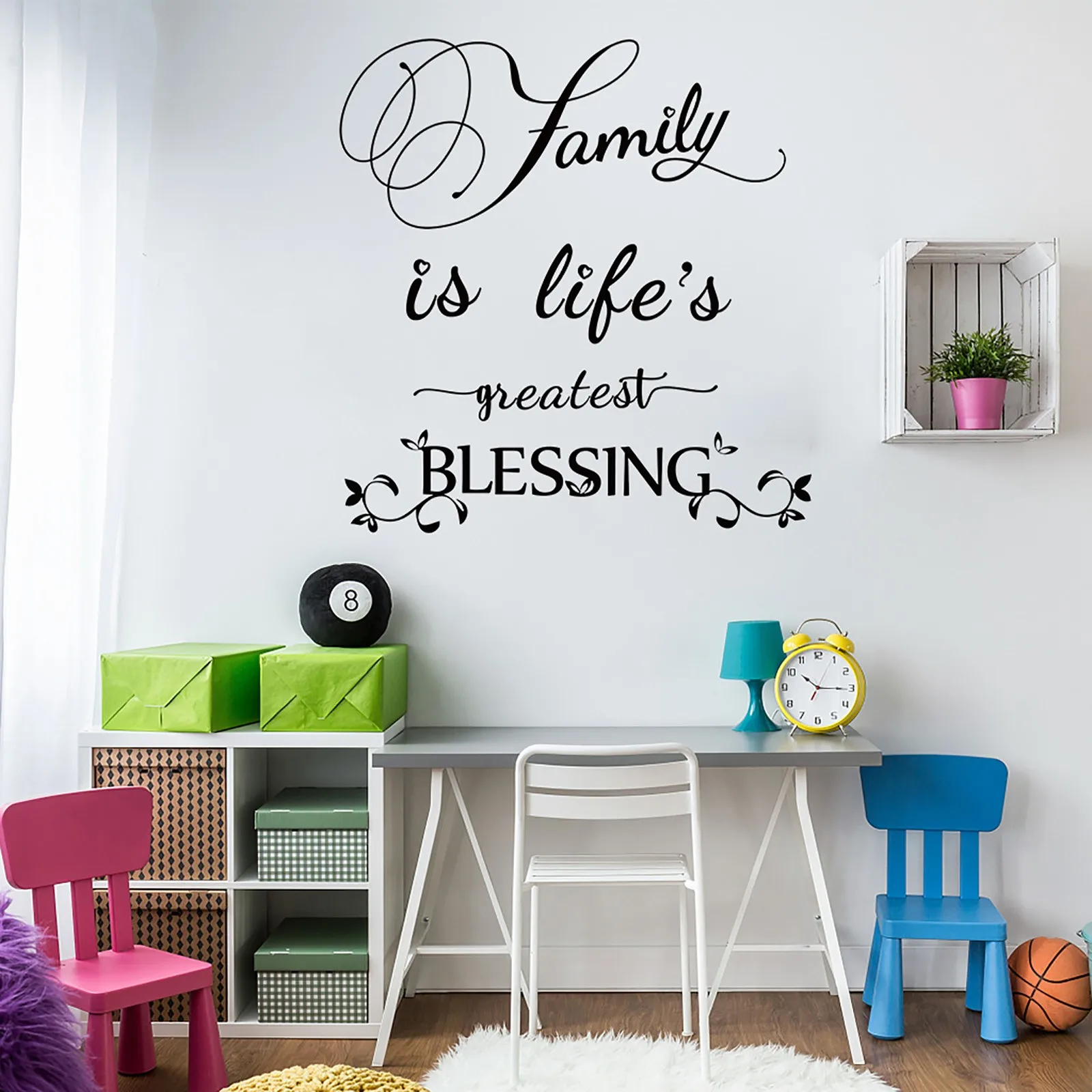 

Anime Stickers Family Is Life Greatest Blessing Wall Stickers Art Room Removable Decals Diy Home Decoration Stickers