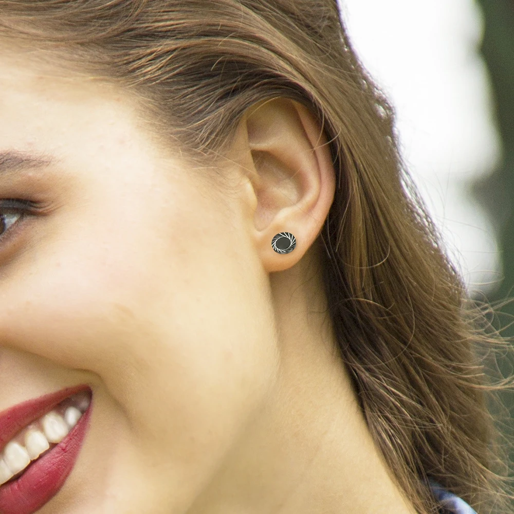 

1 Pair Barbell Type Stud Earrings Cool Punk Scorpion Ear Jewelry for Men Women Stainless Steel Piercing Earrings