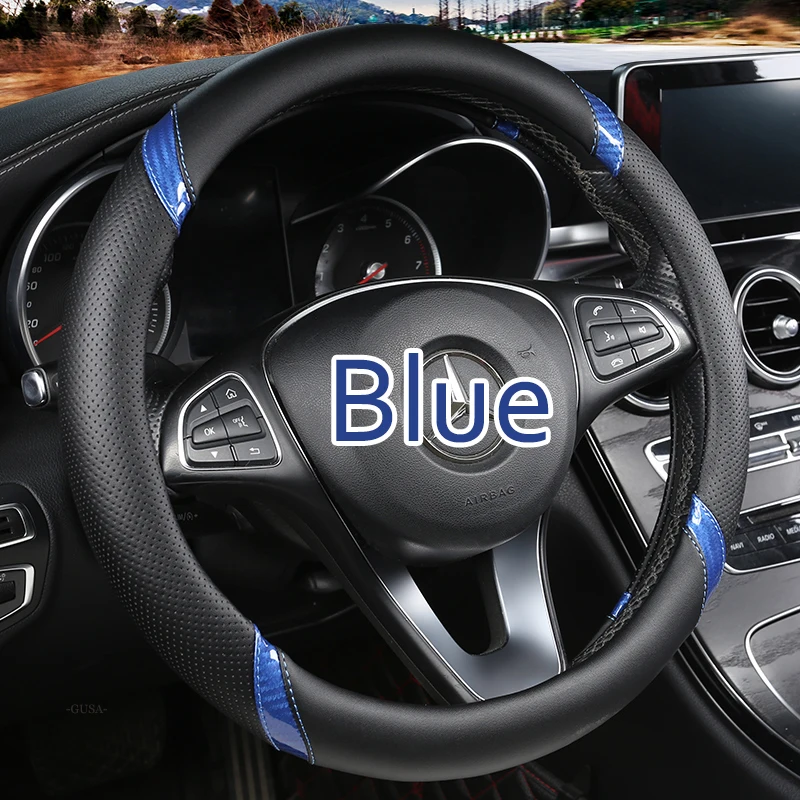 Черный чехол на руль из искусственной кожи для Kia K3 2013 K3S 2014 K2 Rio 2015 2016 Ceed 2012 2017 Cerato