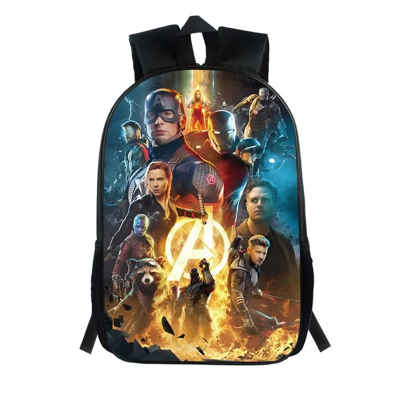 Школьный рюкзак для мальчиков, Мстители Marvel, эндгейм, 3D рюкзак, Детский рюкзак, школьная сумка, подростковые детские модные сумки для малышей