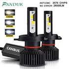 Светодиодные лампы PANDUK H7, 110 лм, 9005 Вт, Canbus, фары H1 H4 H8 H11 9006 9004 Hb3 9012 H13 6000, Автомобильные светодиодные лампы Turbo, 12 В, 8000K, K