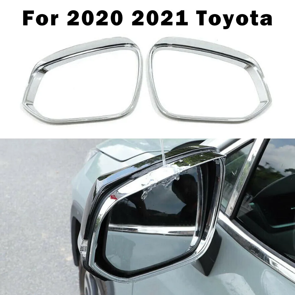 

Дождевая Накладка для бровей 2020 2021 Toyota Highlander, хромированная Накладка для бокового зеркала автомобиля