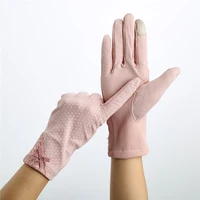 driving summer sunscreen gloves women car girls lady thin cotton decent sun uv resistant touch screen glove mittens