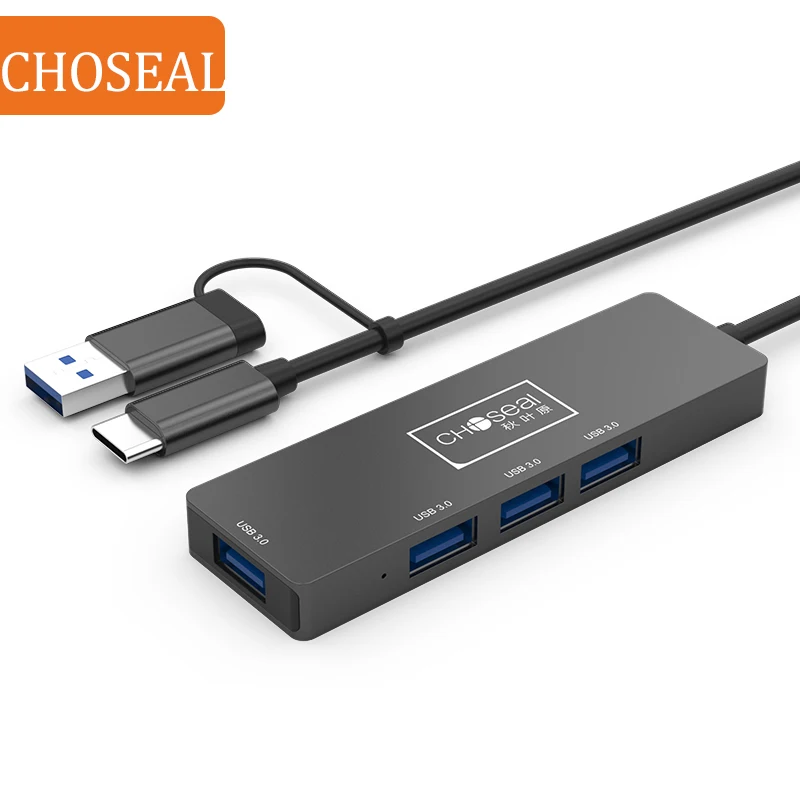 

Choseal 4-Port USB 3.0 Hub USB C Adapter for MacBook, Mac Pro, Mac Mini, iMac, Surface Pro, XPS, PC, Flash Drive, Mobile