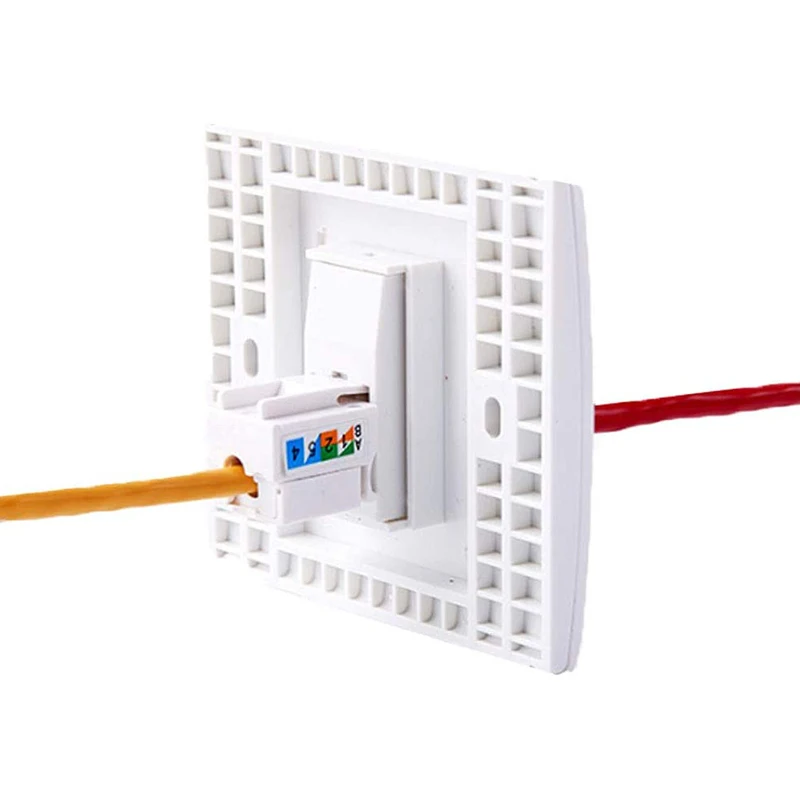 HOT-60 Pack Cat5E Cat6 RJ45 Keystone Jack Ethernet Punch-Down Network Coupler