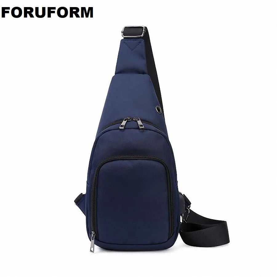 

Мужская нагрудная Сумка-слинг из ткани Оксфорд с USB-зарядкой