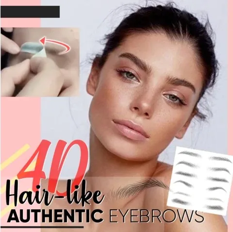 

4D Hair-like Eyebrows Makeup Waterproof Lasting Eyebrow Tattoo Sticker Water-based Brow Stickers False Eyebrows Henna Cosmetics