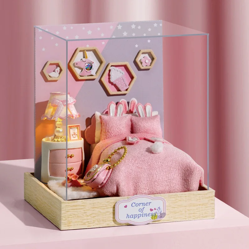 Кукольный дом игрушки для детской мебели коробка театра DIY кукольный домик
