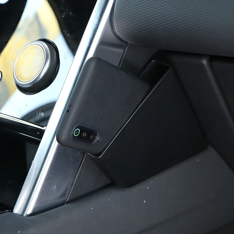 

Wooeight 2x Central Control Side Storage Box fit for Land Rover Discovery Sport 2020 Phone Holder Organizer Tray Car Accessories