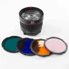 Nanguang NG-10X Studio Light Focus Lens Bowen Mount для вспышки светильник с 4-цветным фильтром