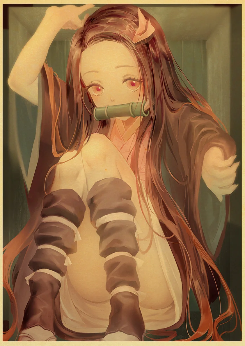 E169 Винтажные постеры демон убийца Kimetsu no Yaiba аниме плакат настенный Арт Ретро плакат живопись украшение для гостиной домашний декор - Цвет: E169