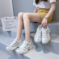 2021 summer women designer shoes white sports breathable mesh platforms dad chunky sneakers female hollow tenis vulcanize basket