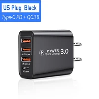pd 20w usb 3 0 type c charger fast quick charge mobile phone for iphone 11 12 13 samsung xiaomi android ipad c power adapter