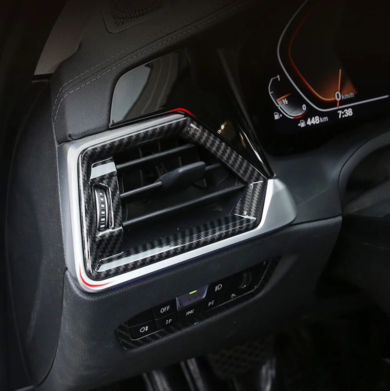 

Решетка вентиляционного отверстия для BMW 3 серии G20 G21 G28, стильная передняя крышка из углеродного волокна для вентиляционного отверстия, стикер для отделки